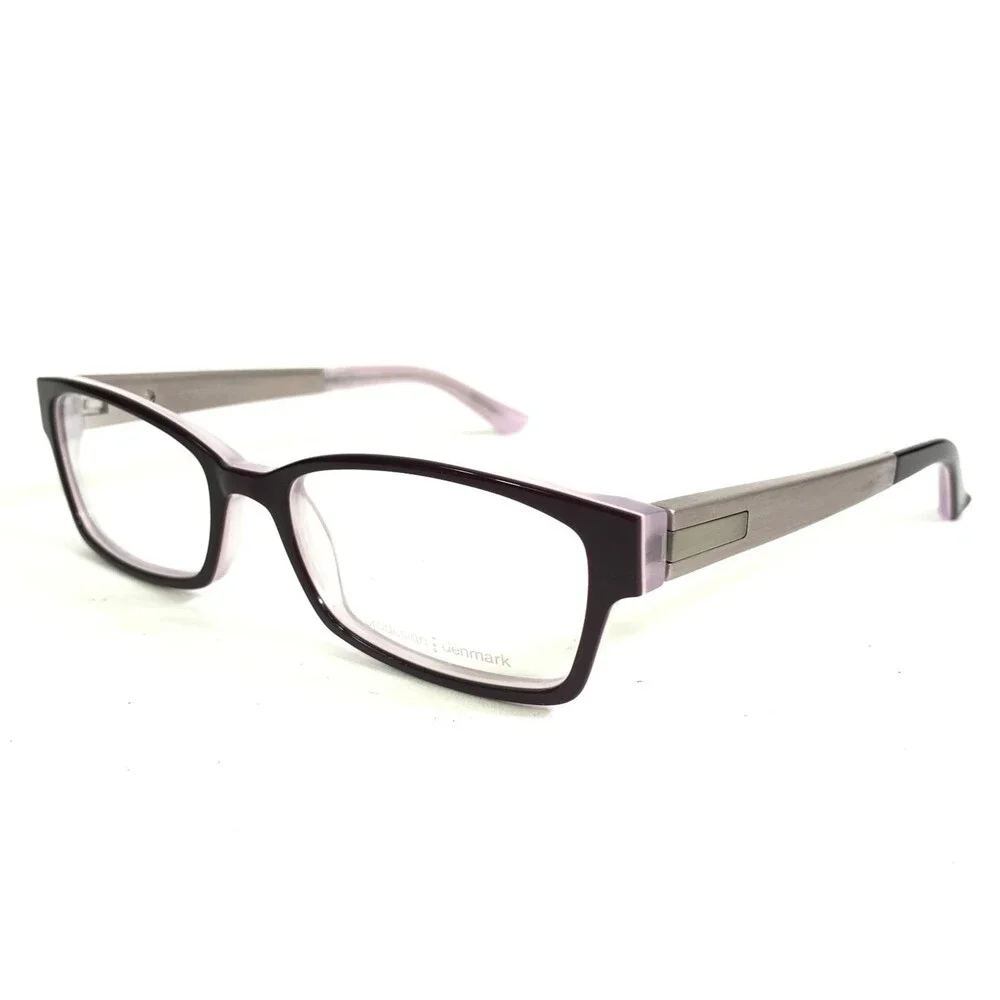 Prodesign Denmark Eyeglasses Frames 1704 c.3032 Purple Pink Cat Eye 51-16-140